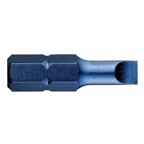 1/4 Shank Size 40L577 Pack of 5 Westward 4F-5R Slotted Screwdriver Bit 1/4 Shank Size 40L577 Pack of 5 Westward 4F-5R Slotted Screwdriver Bit